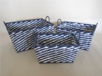 Tapered paper basket with handles